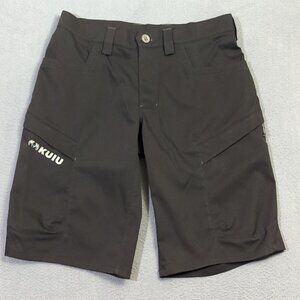 KUIU Shorts Men's 32 Black Tiburon 13″ Outdoor Hiking Camping Range UPF 50+ DWR